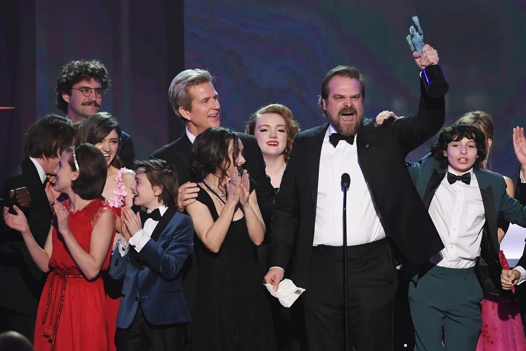 David Harbour: 'We will repel bullies, we will shelter freaks and outcasts', Stranger Things, Screen Actors Guild - 2017
