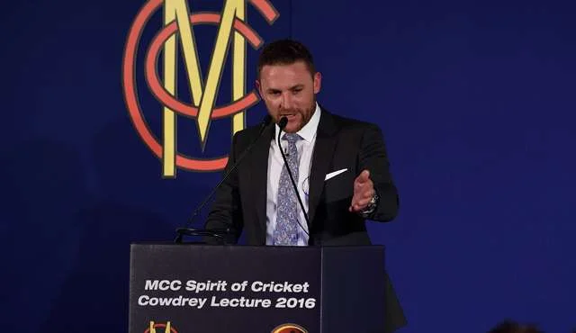 Brendon McCullum: 'Cricket was meant to be a game, not a life or death struggle'', Cowdrey Lecture - 2016 