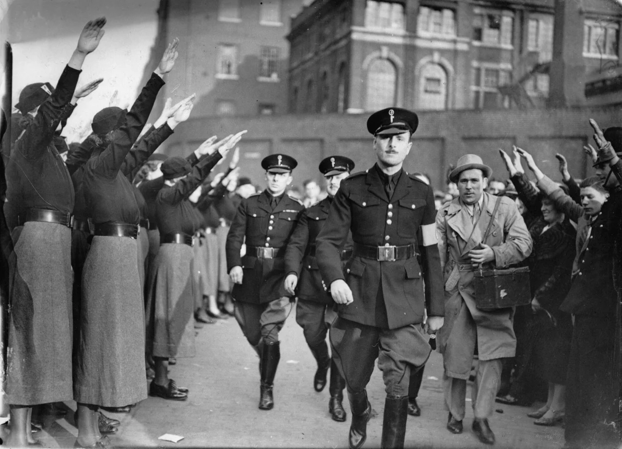 Oswald Mosley: 'The soul of Empire is alive, and England again dares to be great', Blackshirts meeting, Albert Hall - 1935