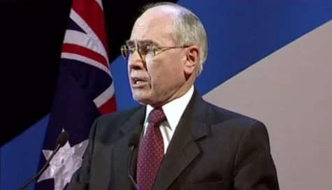 John Howard: 'But we will decide who comes to this country and the circumstances in which they come', Election campaign launch - 2001