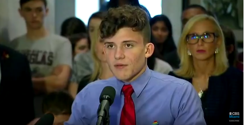 Alfonso Calderon: 'We will not be discouraged. We will not falter. We will not stop this movement', Testimony to Florida lawmakers about gun reform - 2018 