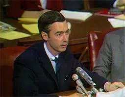 Fred Rogers (aka Mr Rogers): 'I give an expression of care every day to each child', US Senate Commerce Committee - 1969