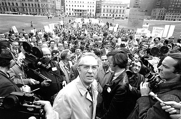 Tommy Douglas: 'All my life, I've wished that it were possible that I could attend my own funeral', Resignation as NDP Leader - 1971 