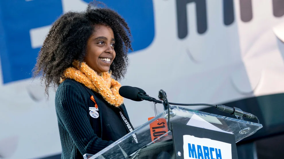 Naomi Wadler: 'We know life isn’t equal for everyone', March for Our Lives - 2018