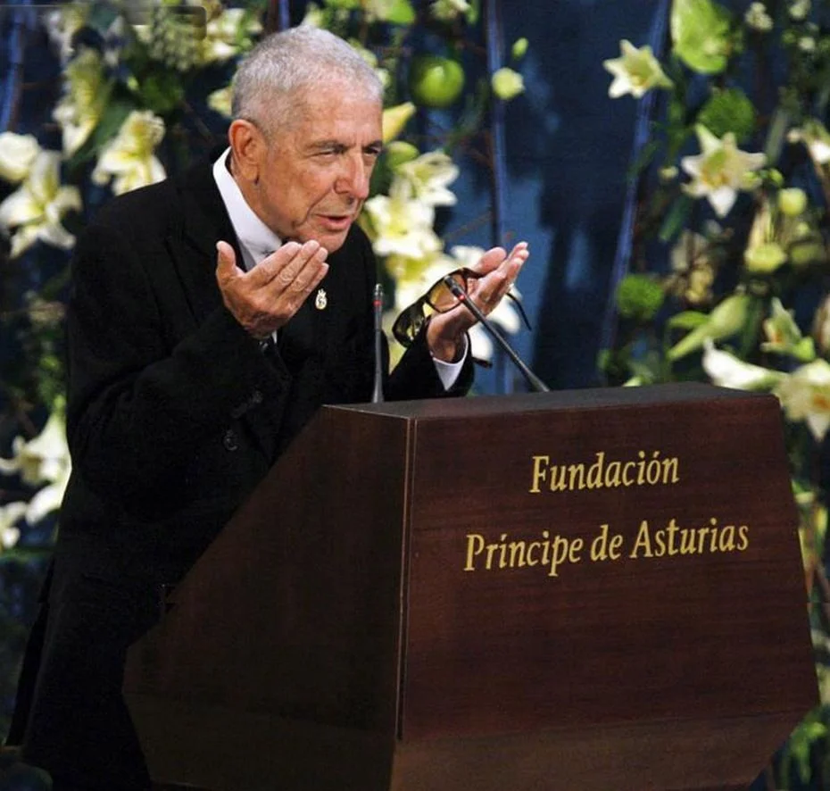 Leonard Cohen: 'And now I’m going to tell you very briefly a story of how I got my song',  Prince of Asturias Awards - 2011