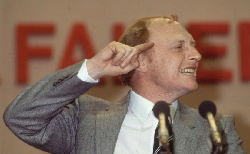 Neil Kinnock: 'If Margaret Thatcher is re-elected as prime minister on Thursday, I warn you', campaign speech - 1987