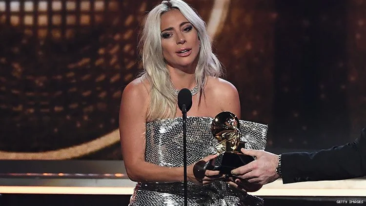 Lady Gaga; 'So if you see someone who's hurting, don't look away', Grammy acceptance, 'Shallow' -2019