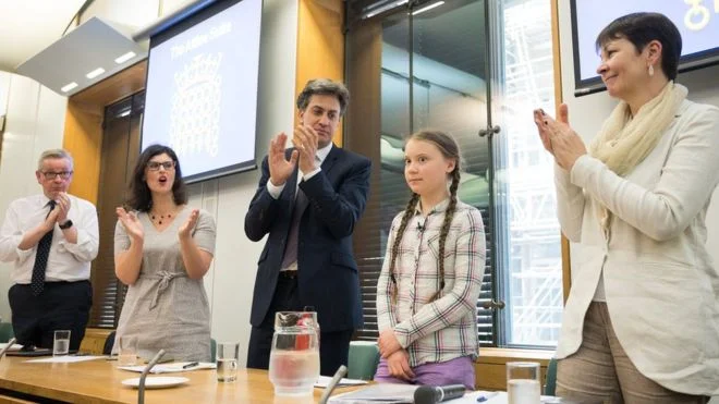 Greta Thunberg: 'We have to start treating the crisis like a crisis', Address to UK parliament - 2019