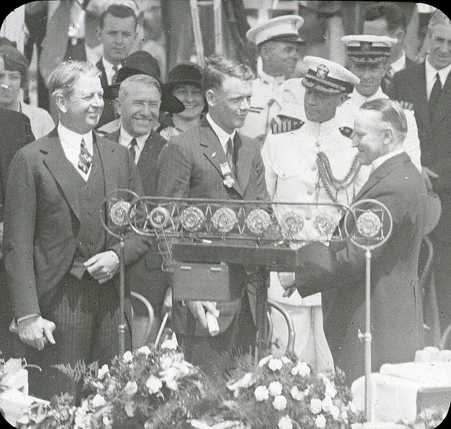 Calvin Coolidge: 'It remained for an unknown youth to tempt the elements and win', Charles Lindbergh Return to the United States - 1927 