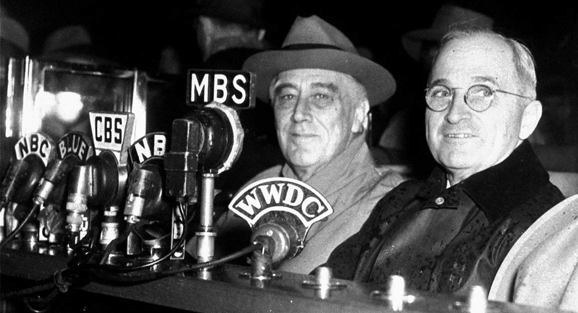Harry S Truman: 'Only yesterday, we laid to rest the mortal remains of our beloved President',  First Speech to Congress - 1945 