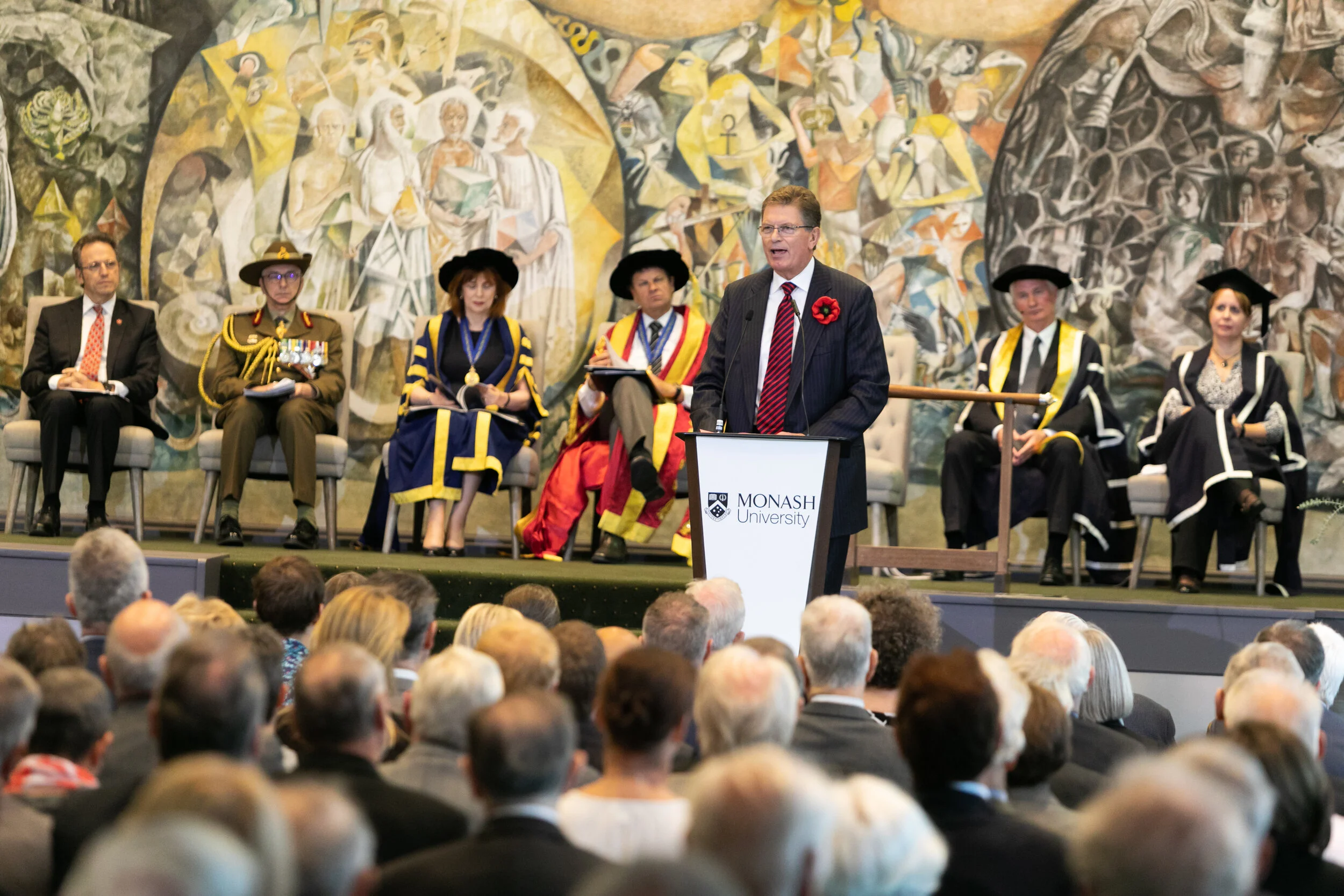 Ted Baillieu: 'Imagine a blood red thread drawn from the poppies outside', Pharmacy College Commemoration - 2019