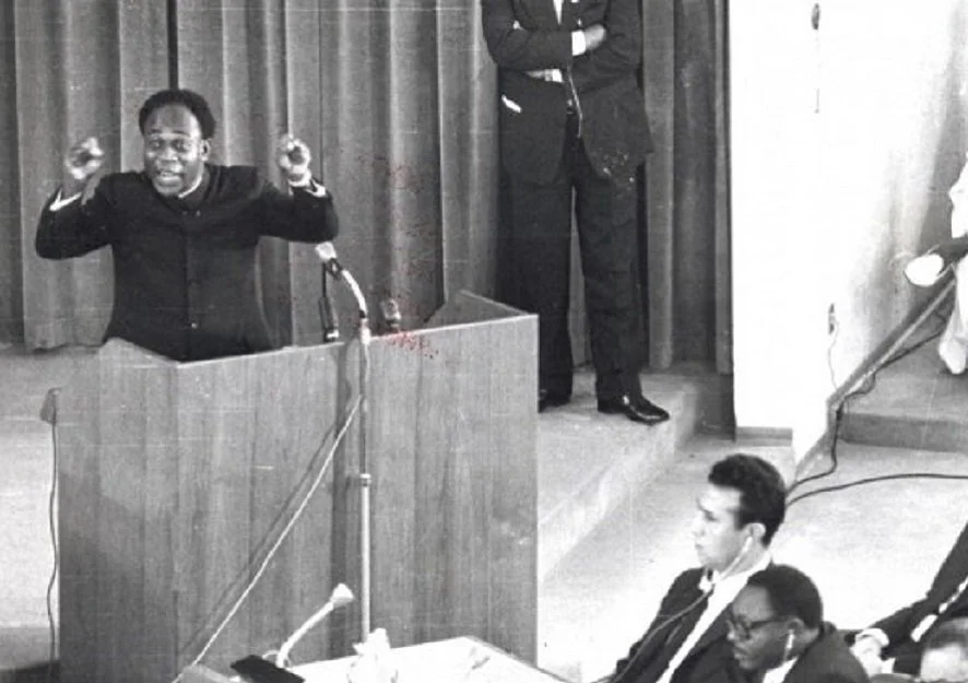 Kwame Nkrumah: 'Our capital flows out in streams to irrigate the whole system of Western economy', inaugural ceremony of the OAU Conference - 1953