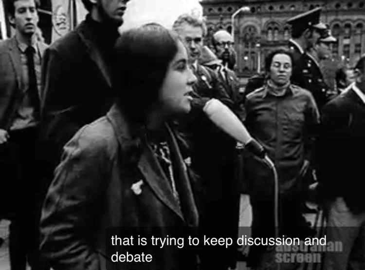 Helen Voisey: High School students against the war in Vietnam - 1970