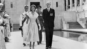 Queen Elizabeth II: 'Without preserve of human life or weaalth', Unveiling plaque to Australia-US Memorial in Pacific - 1954 