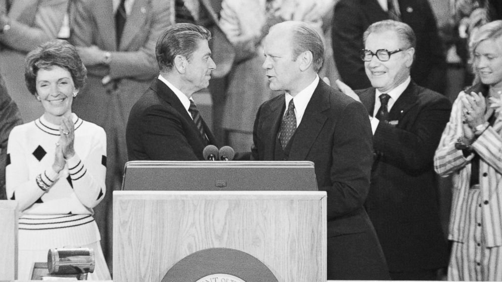 Ronald Reagan: 'A banner of bold, unmistakable colors with no pale pastels', RNC endorsement speech - 1976