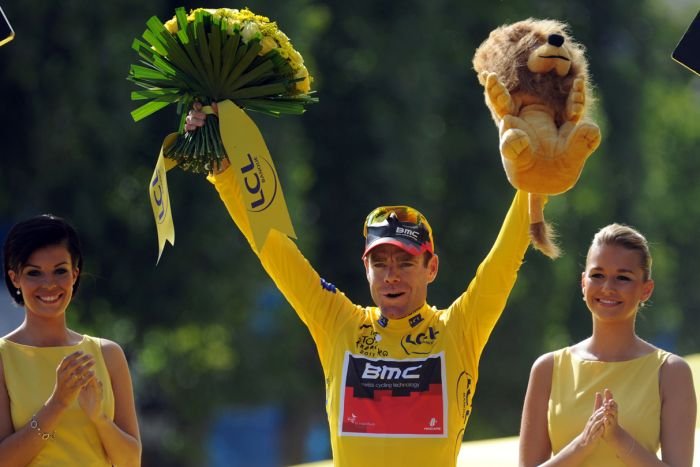 Cadel Evans: 'For him today to see me now', victory speech - 2011