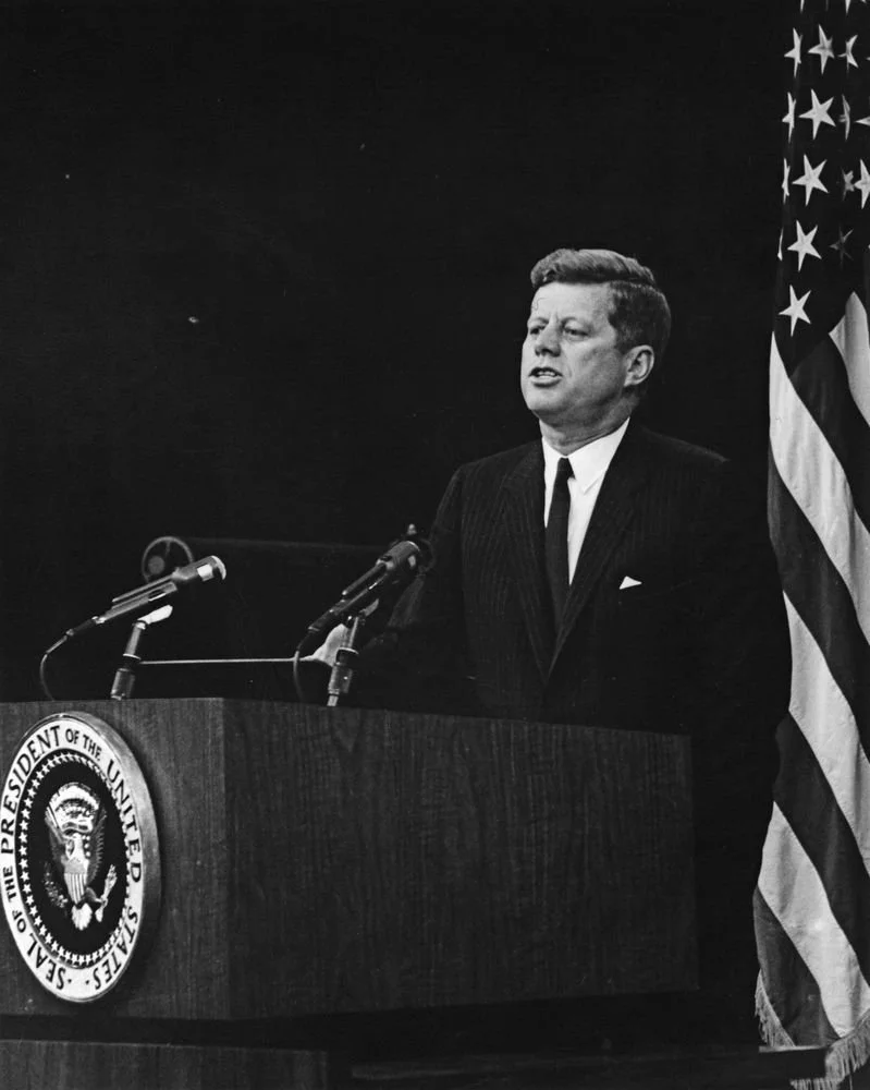 For John F Kennedy: 'He was vigorous and healthy and smiling and friendly', Senate memorial service, by Jacob Javits - 1963
