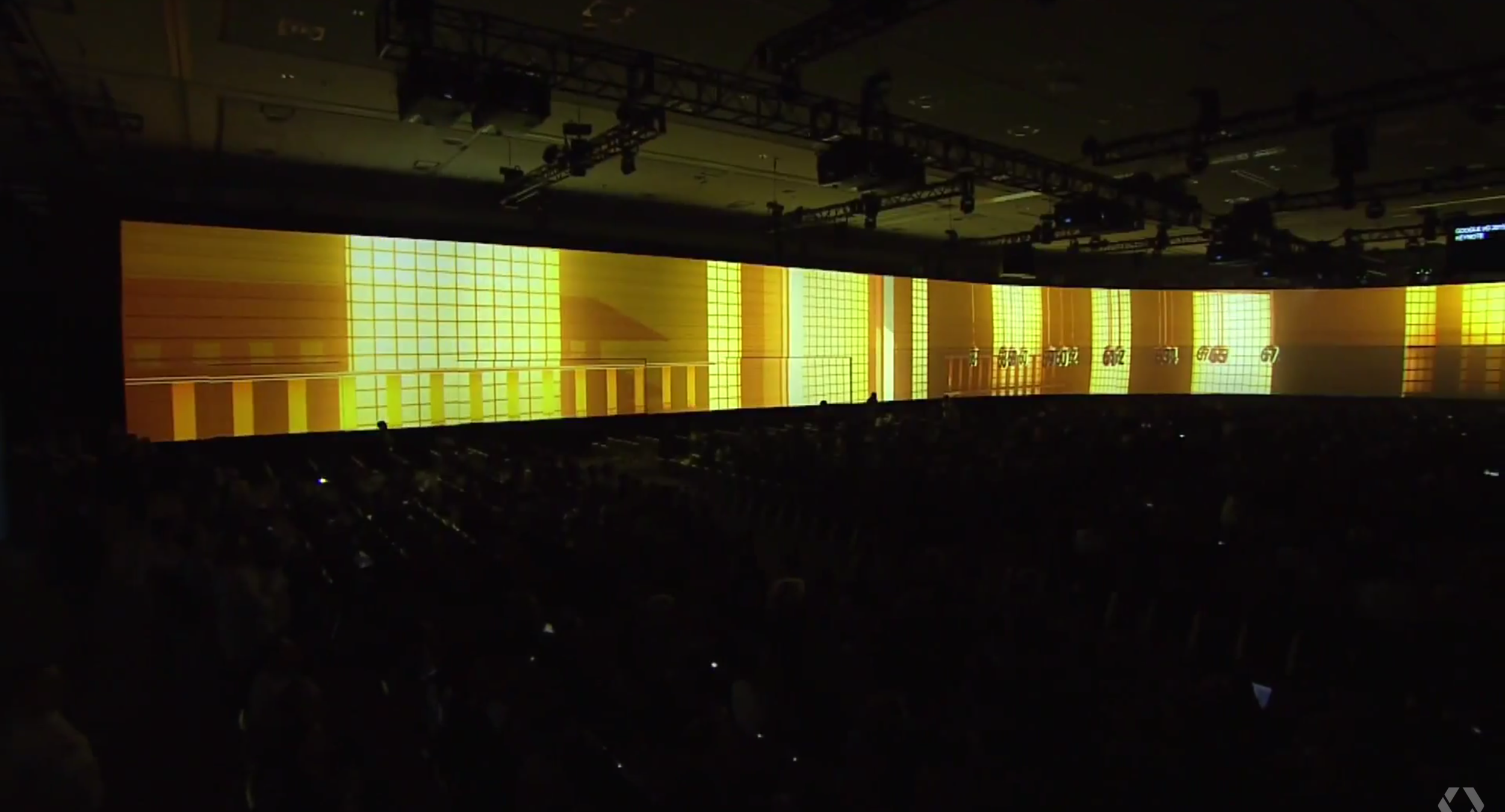 ....And this is the left side projection screen wrap around.