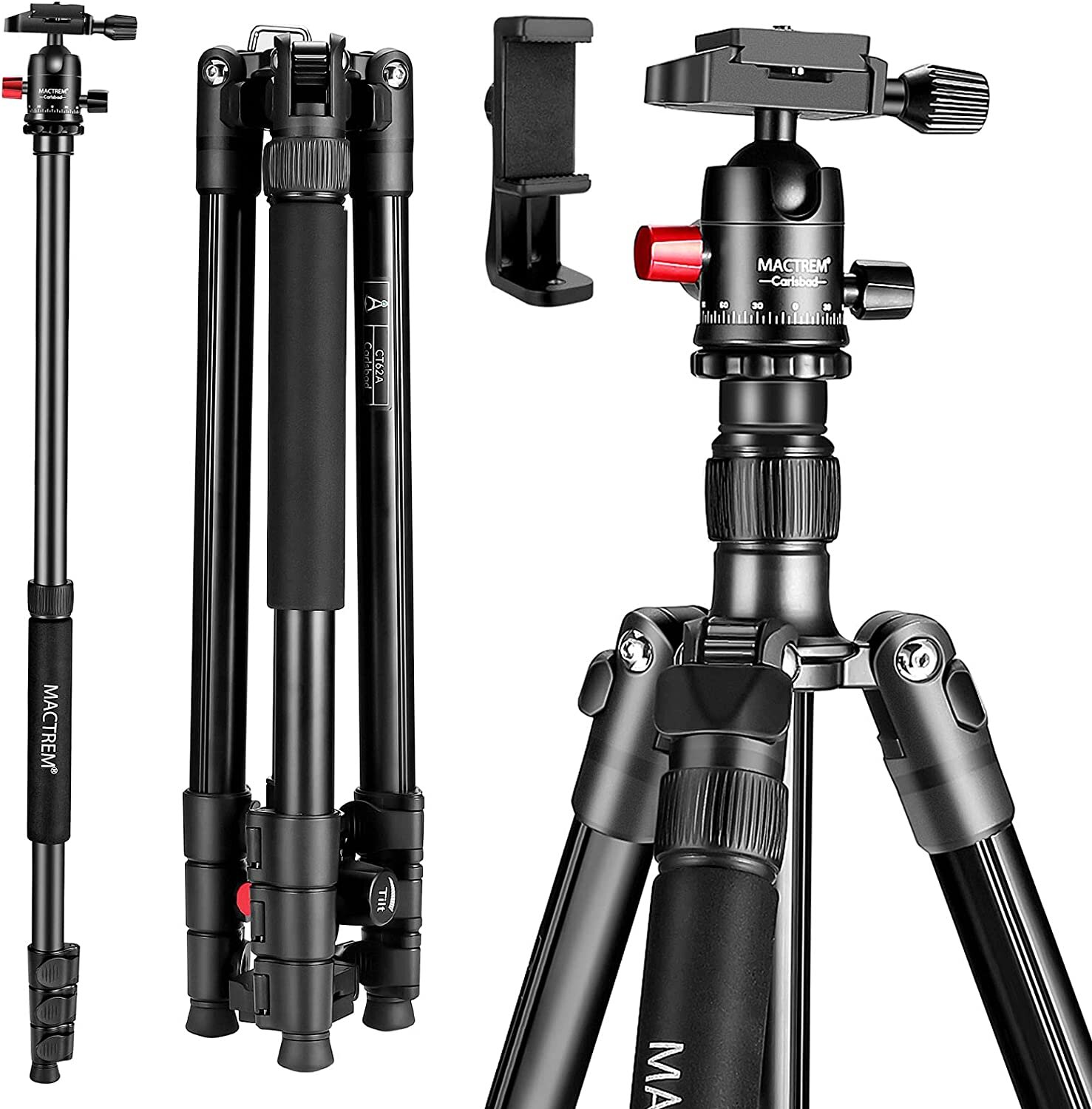 MACTREM Professional Camera Tripod