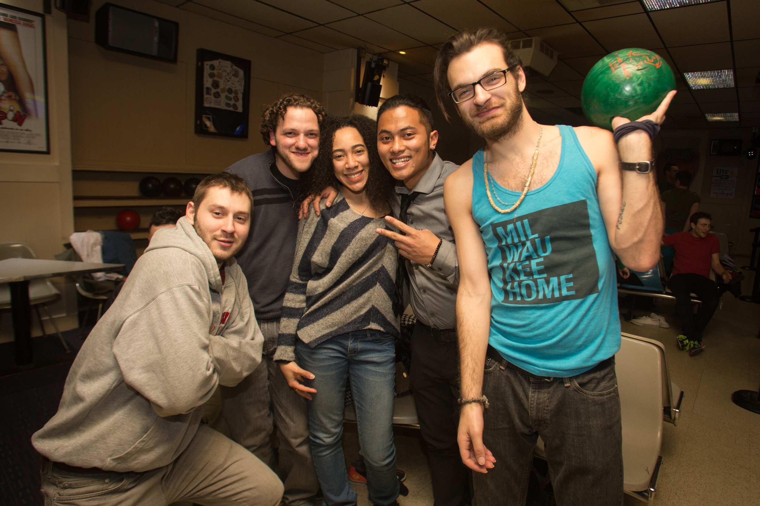 Weekend bowling at Landmark Lanes