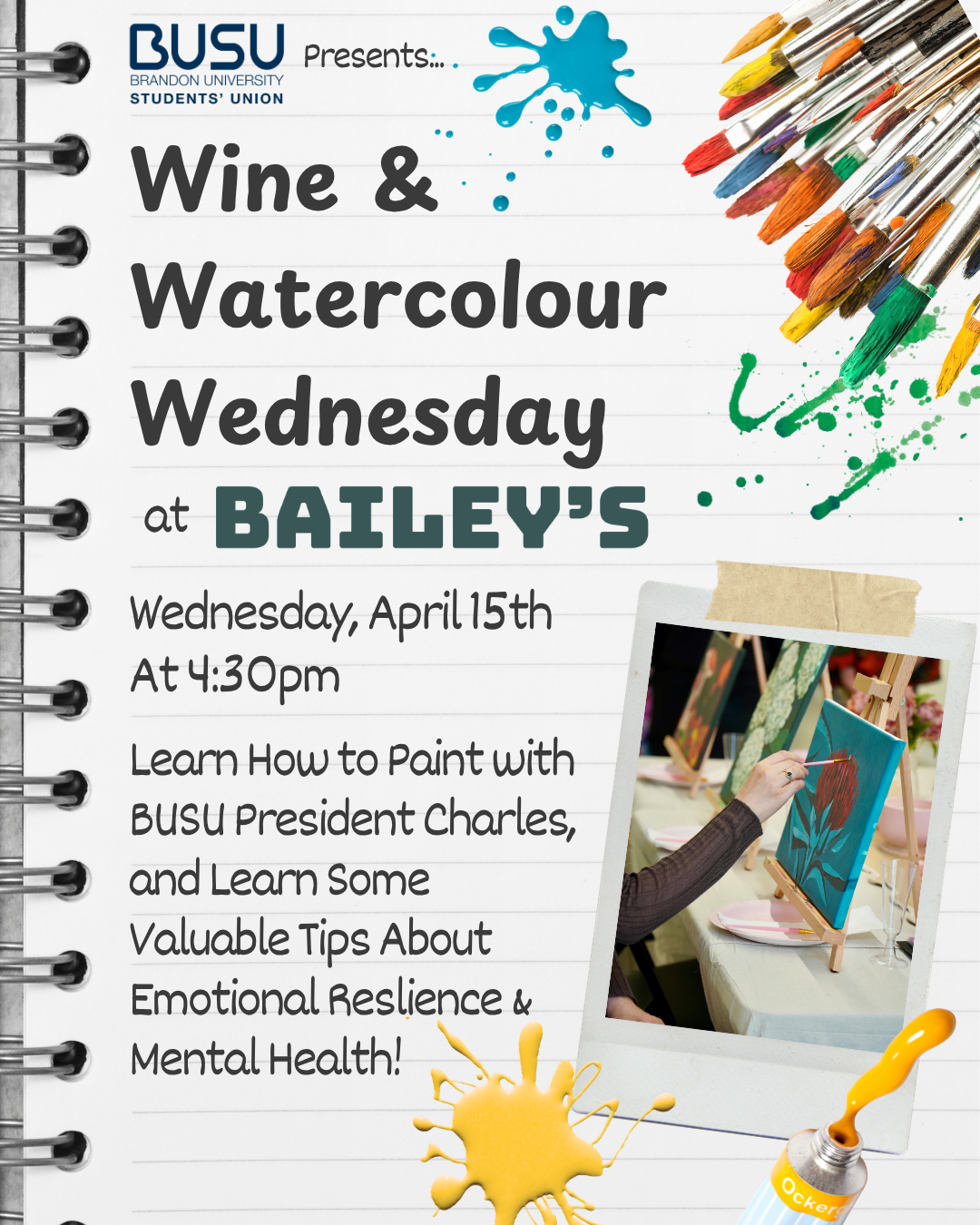 Wine &amp; Watercolour Wednesday