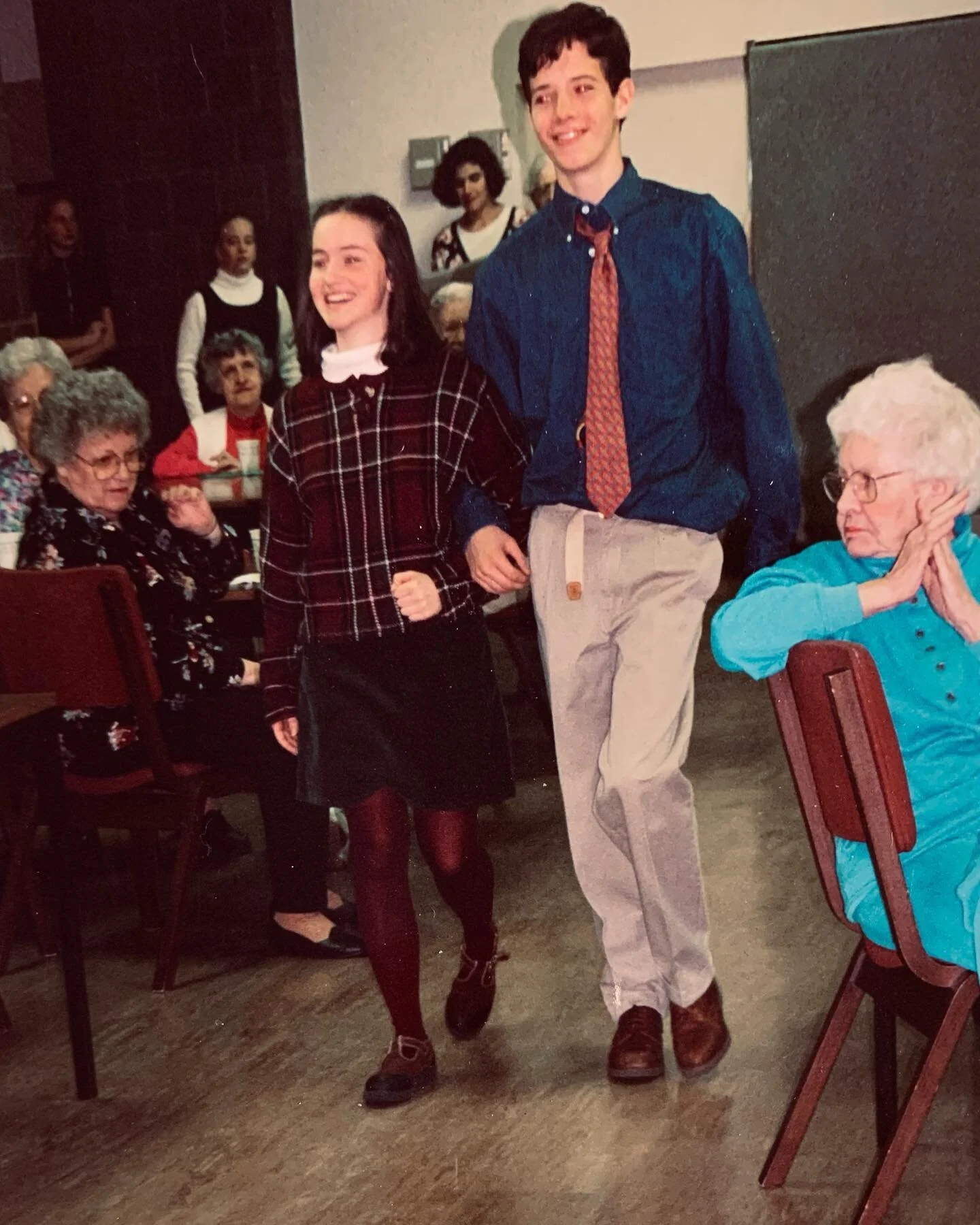 I am stepping back into the high school classroom this year. Fortunately @cmstanton390 reminded me how I looked the last time I was in one. From what I can gather, turtlenecks under plaid knit sweaters are the couture, but if you want to really turn 