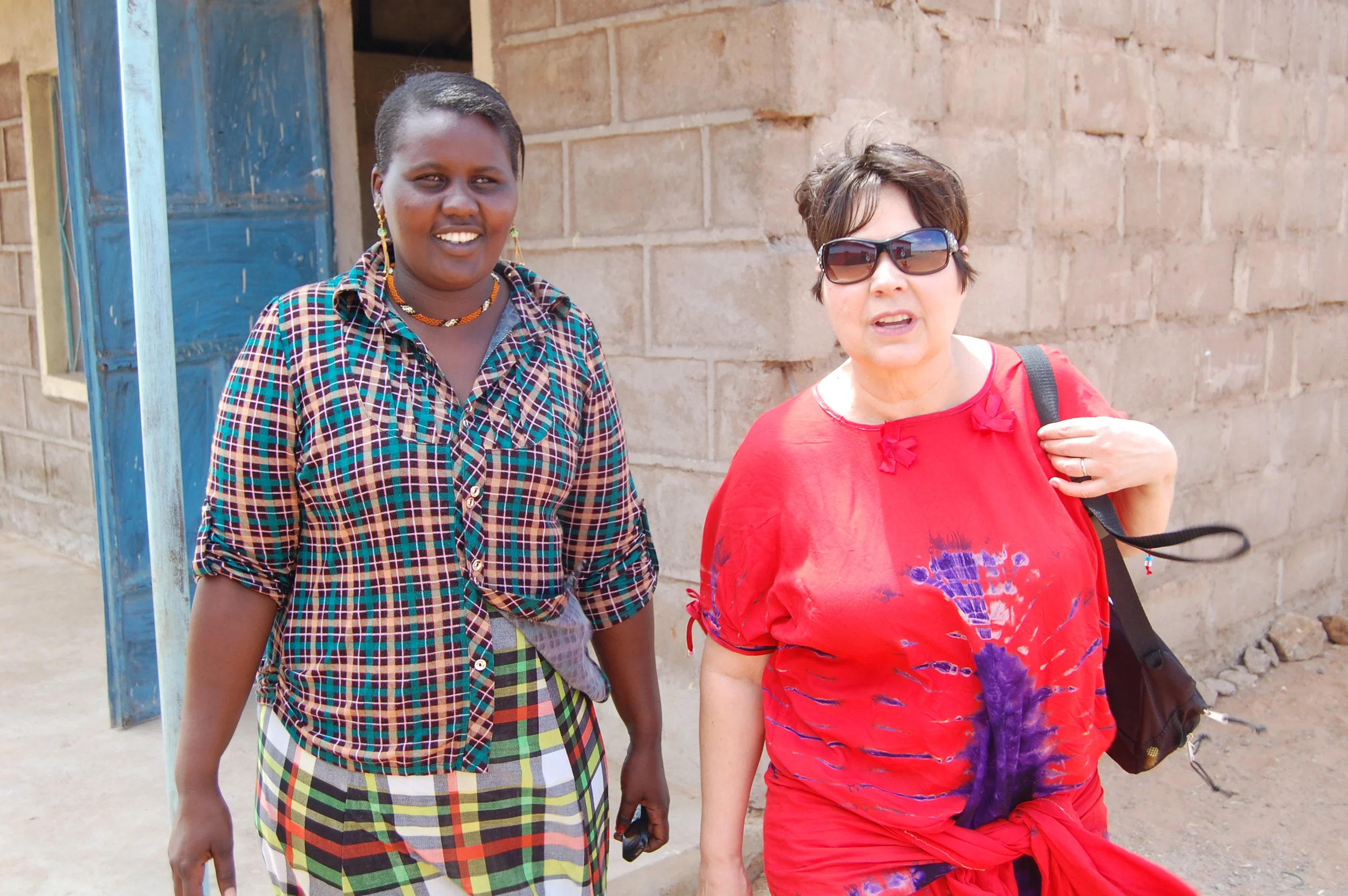 Nancy is standing here next to Marta- the only female teacher at the school. Imagine what a role model and confidant she is to the young girls!