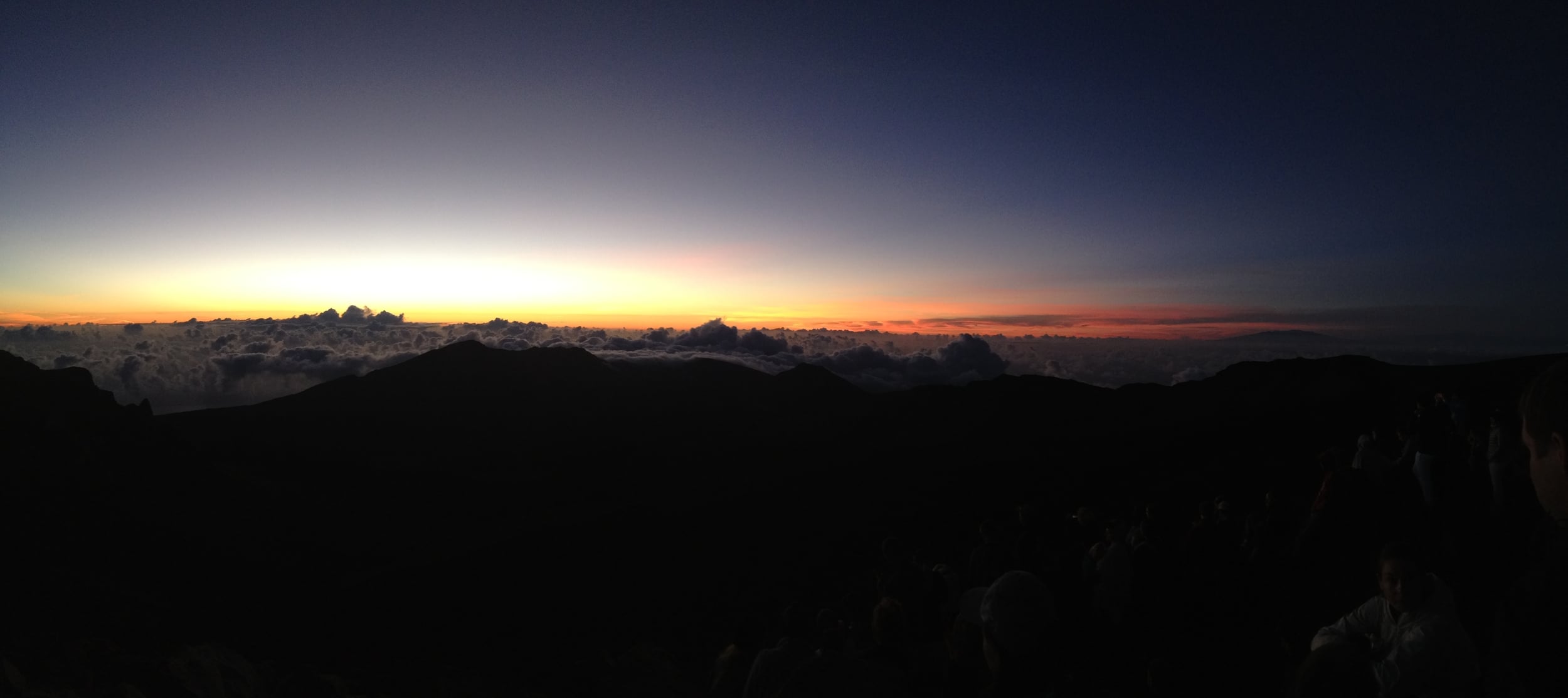 The beginning of sunrise. 