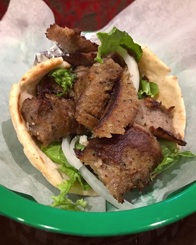 Just a #Gyro... π #thebest. Spiced beef and lamb meat slowly cooked on a vertical broiler and shaved into thin #YUMMY slices served on #pita bread with feta cheese, tomatoes, onions, lettuce, and our homemade tzatziki sauce.
.
.
.
#greenolivesc #mediterraneanfood #turkishfood #eatfresh #eatlocal #supportlocal #southcarolina #colatown #sodacity #columbiasc #famouslyhot #gocola #colaeats #colatoday #allthingscolasc #columbiafoodies #foodporn #nationsbestbites #instafood #nomnom #hangry