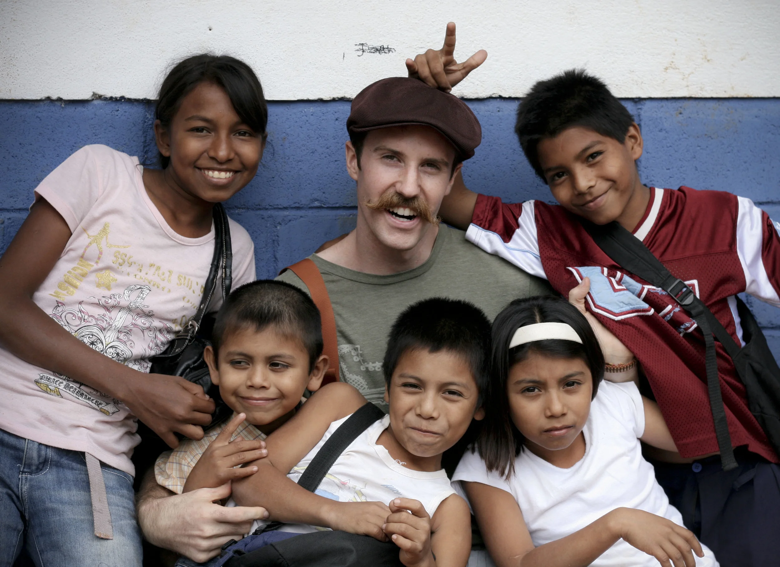 Frank volunteering at a school in Nicaragua.