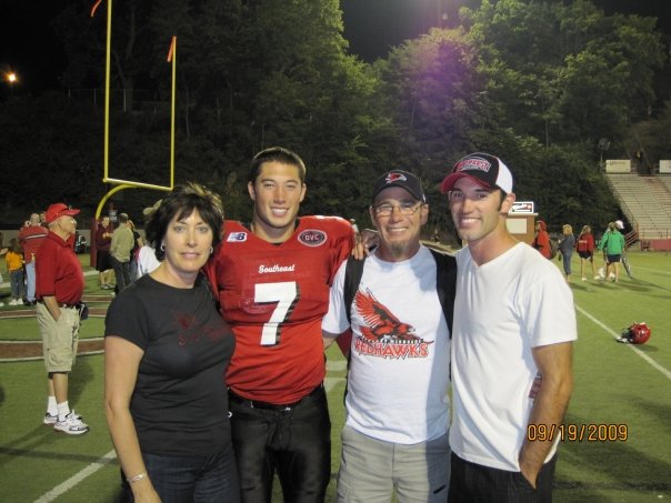Post SEMO Football game photo shoot with Nevin, Georgia and Brandon West. SEMO lost, Taylor broke his hand. 