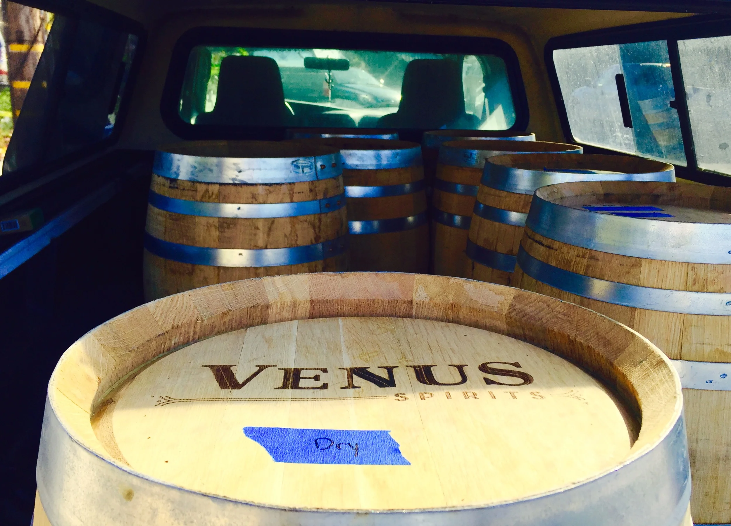 Blue Agave Tequila and Wayward Whiskey barrels from Venus Spirits