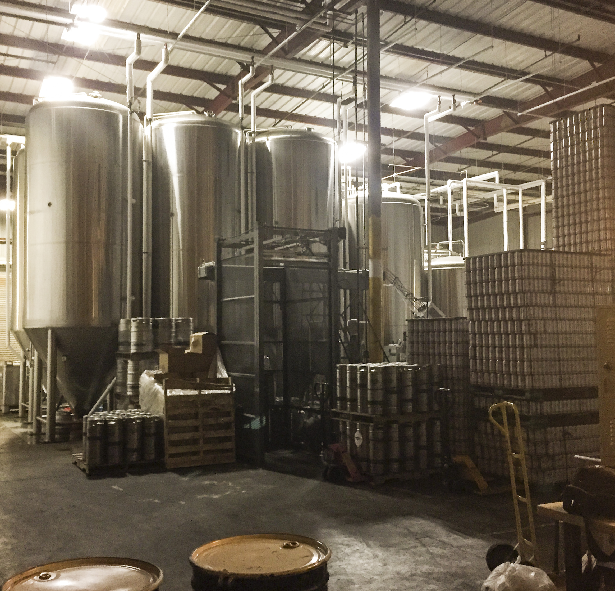 Modern Times Brewery, a San Diego craft brewery, said their biggest problem is being able to brew enough beer to keep up with the demand. Check out that sweet set up! 