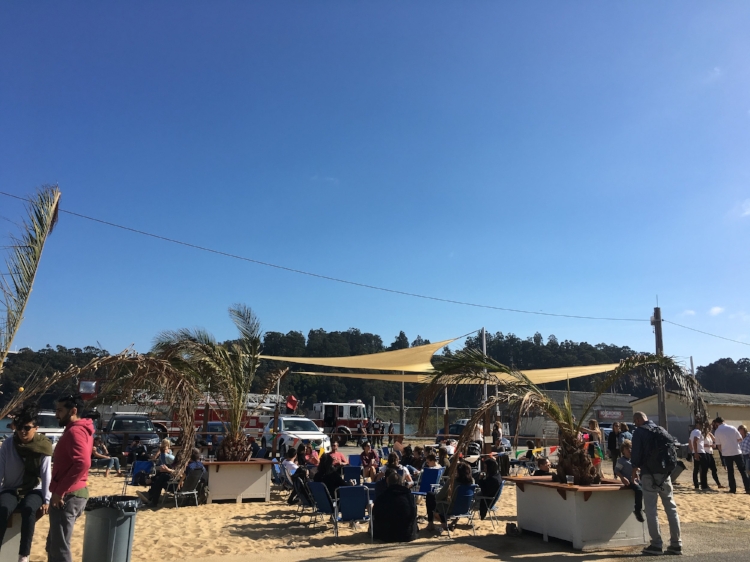 The beach aesthetic seemed incredibly effortless to execute, but it created an ideal beer garden