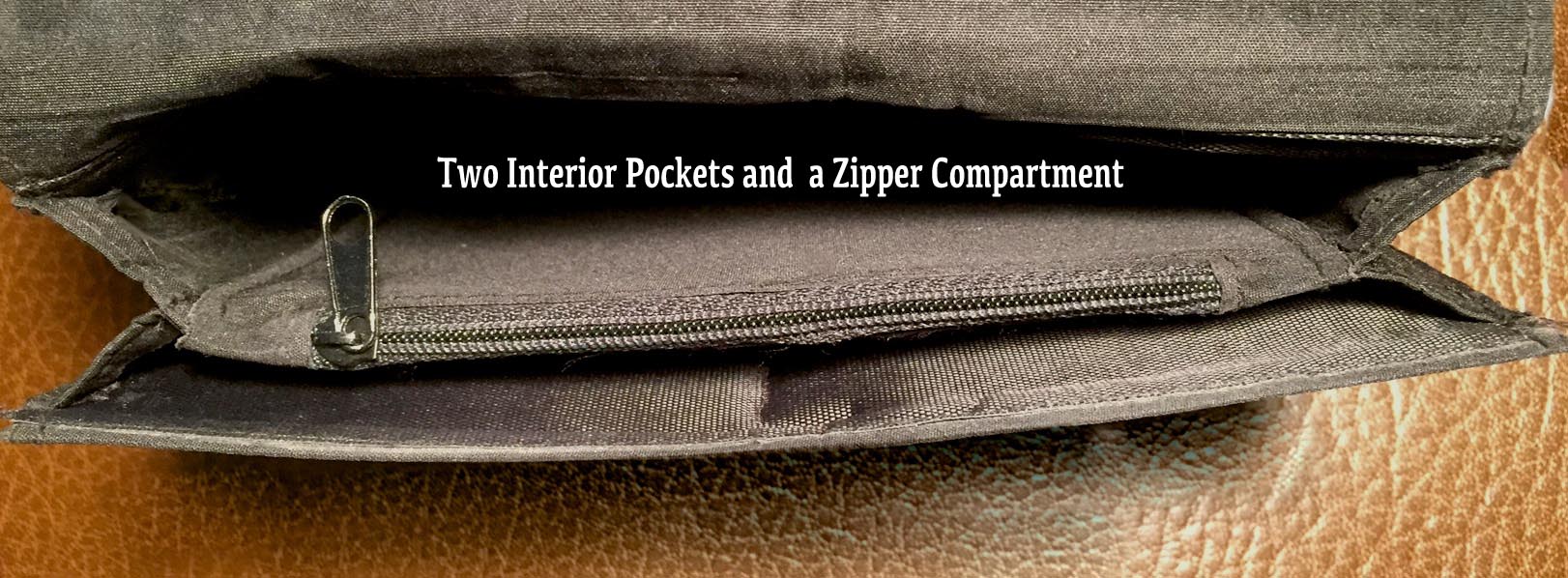 Eye OF Tiger Wallet Zipper Compartment