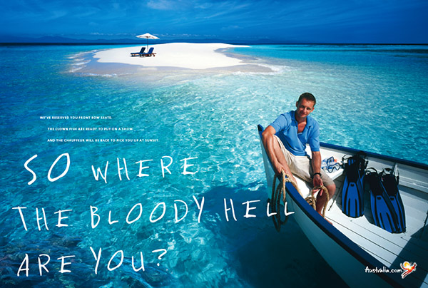 Australia Tourism Where the Bloody Hell are You campaign Photographer: Peter Seaward