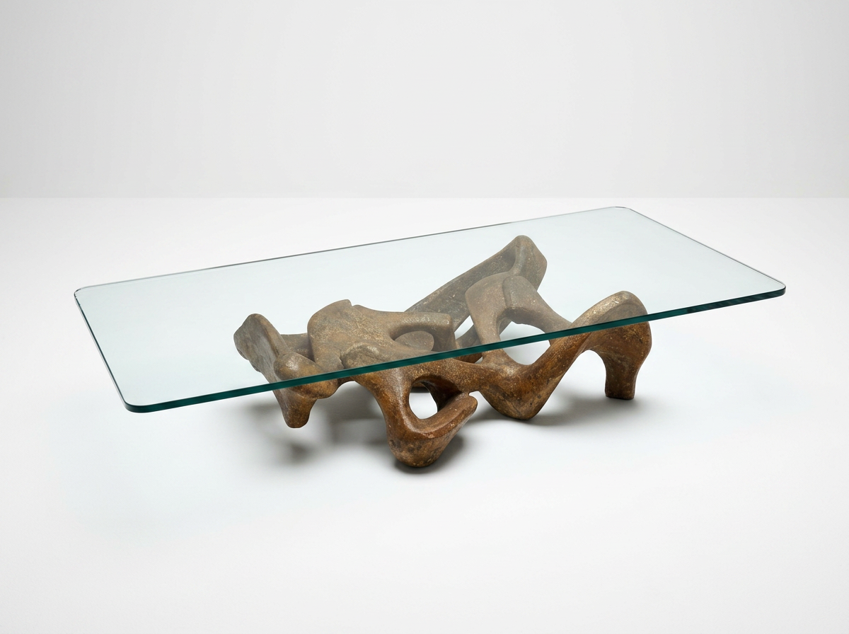 italian 1970s sculptural coffee table