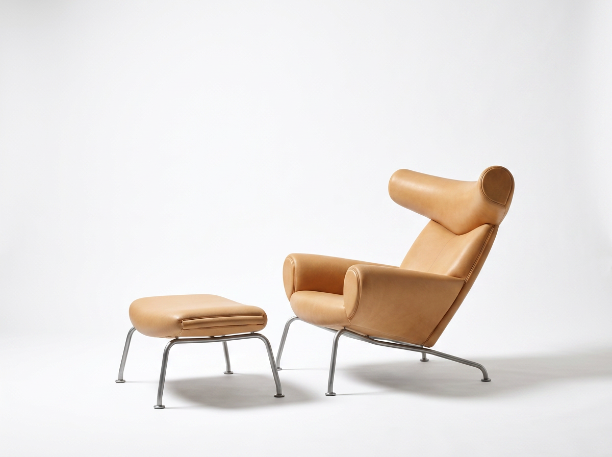 2nd hand ox chair and footstool for sale australia