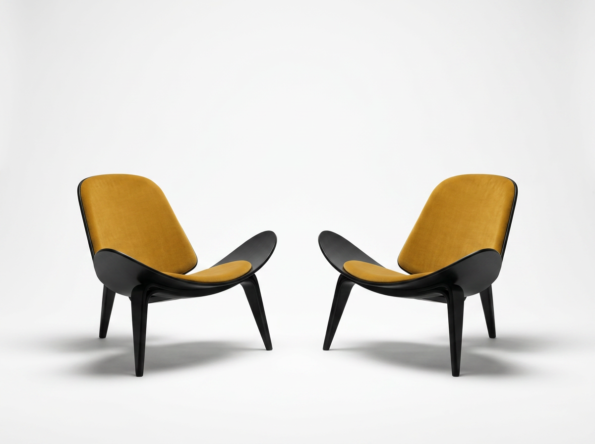 original mid century modern lounge chair Hans Wegner.