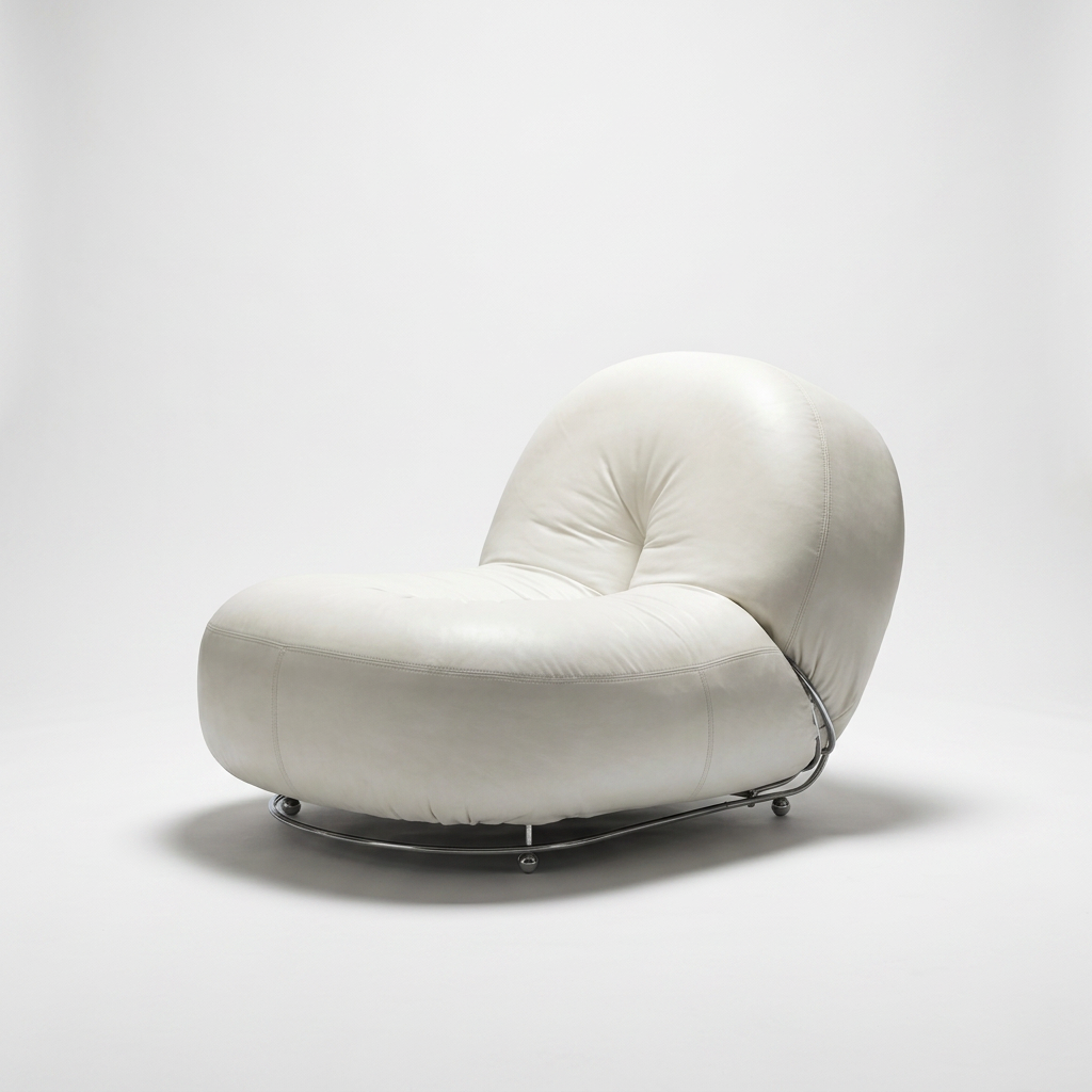 vintage italian lounge chair with chrome australia
