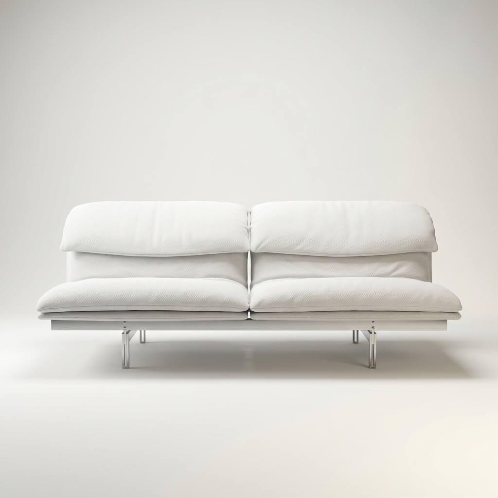 white leather vintage mid century sofa italian for saporiti