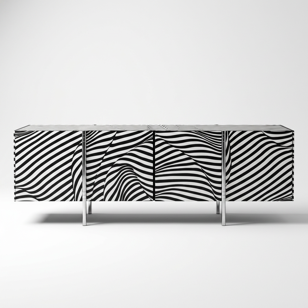 vintage mid century modern sideboard Trix and Robert Haussmann