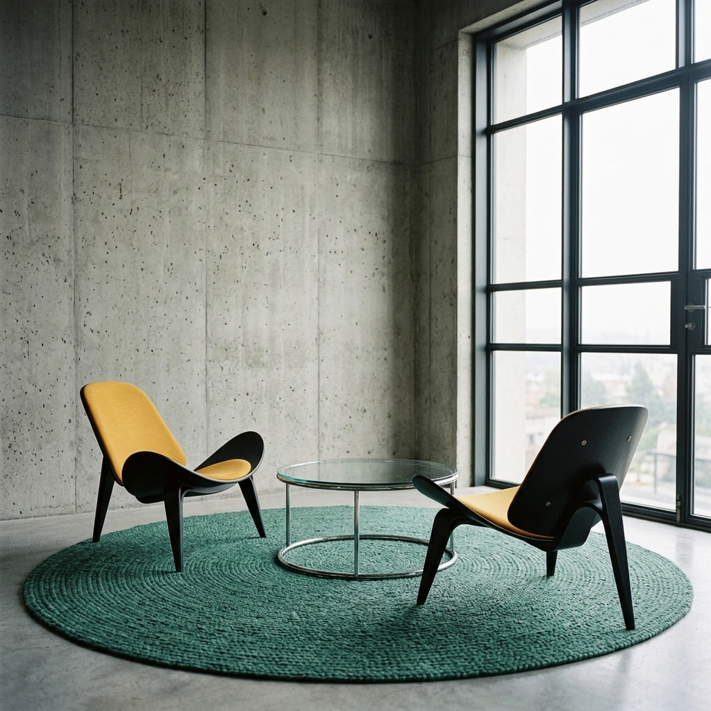 authentic second hand hans wegner shell chairs