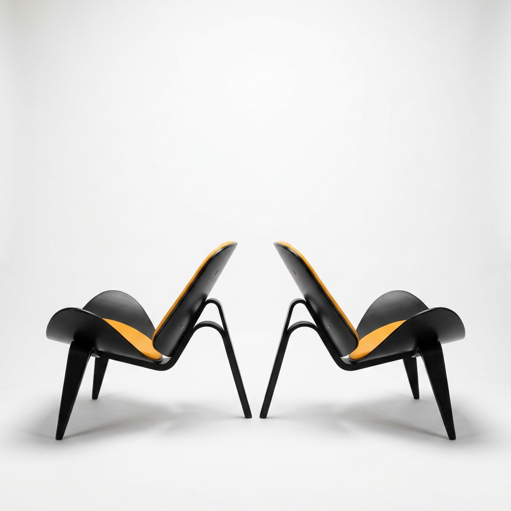original vintage hans wegner lounge chairs CH07 for sale australia