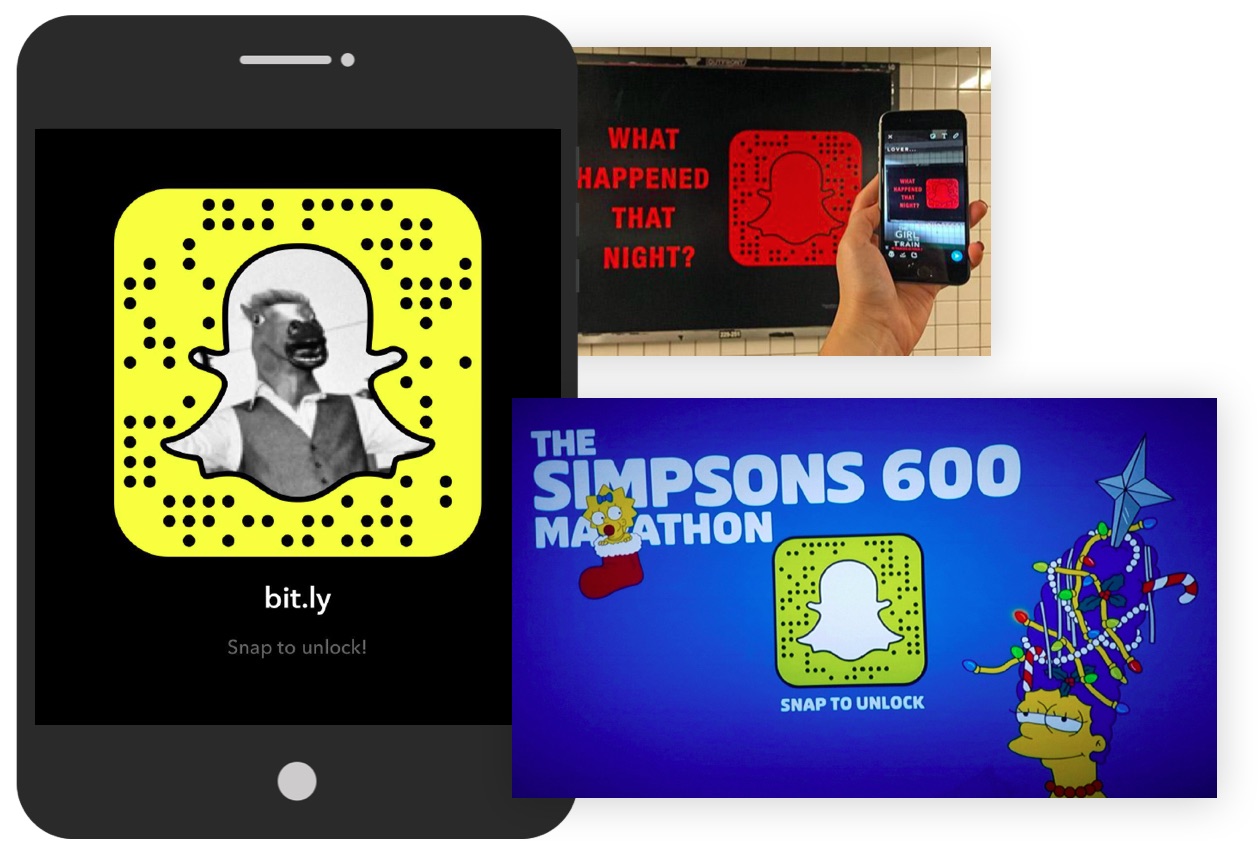 Brands can use snapcodes to encourage participation and drive attendees to a digital campaign marketing experience. Just open Snapchat, scan, and you’re done.