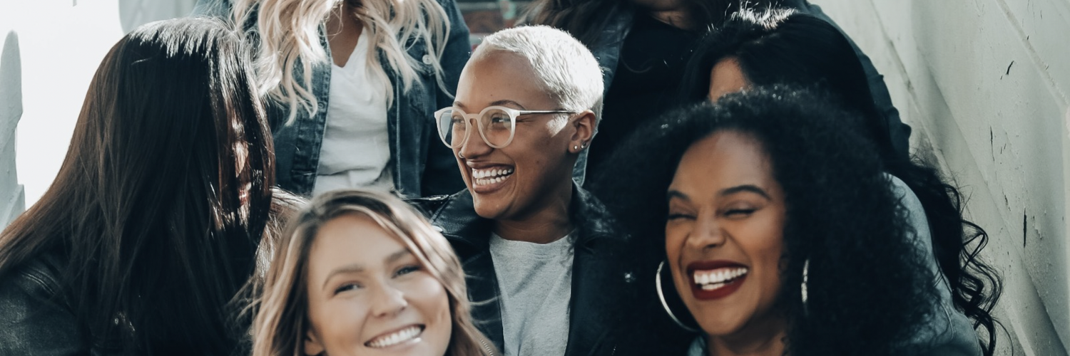 group of young people laughing