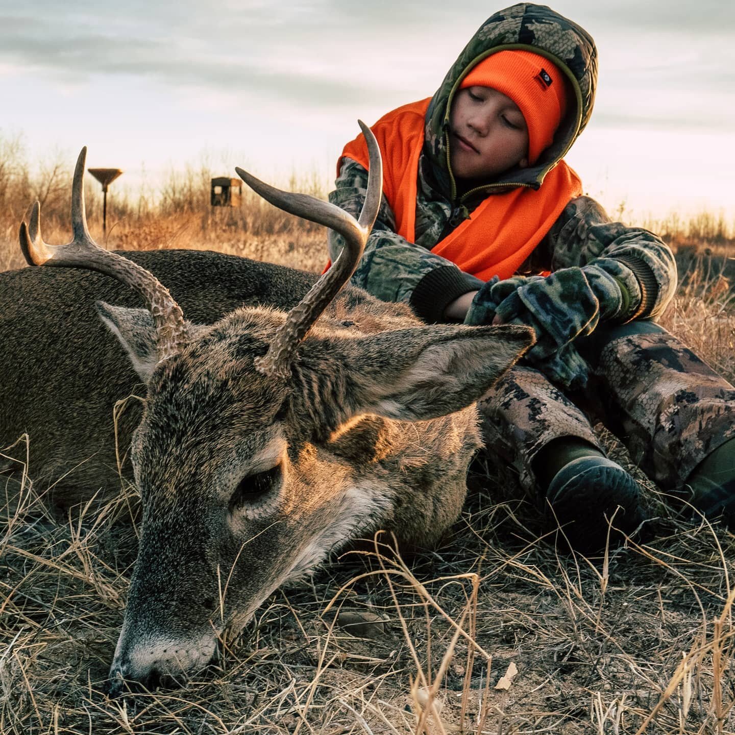 Hunting with your son is something words cannot describe.  We are etching our stories together and putting memories in the bank.  It is the adventure, and well, just good old fashioned fun!  His first antlers and I wouldn't trade this deer for the re