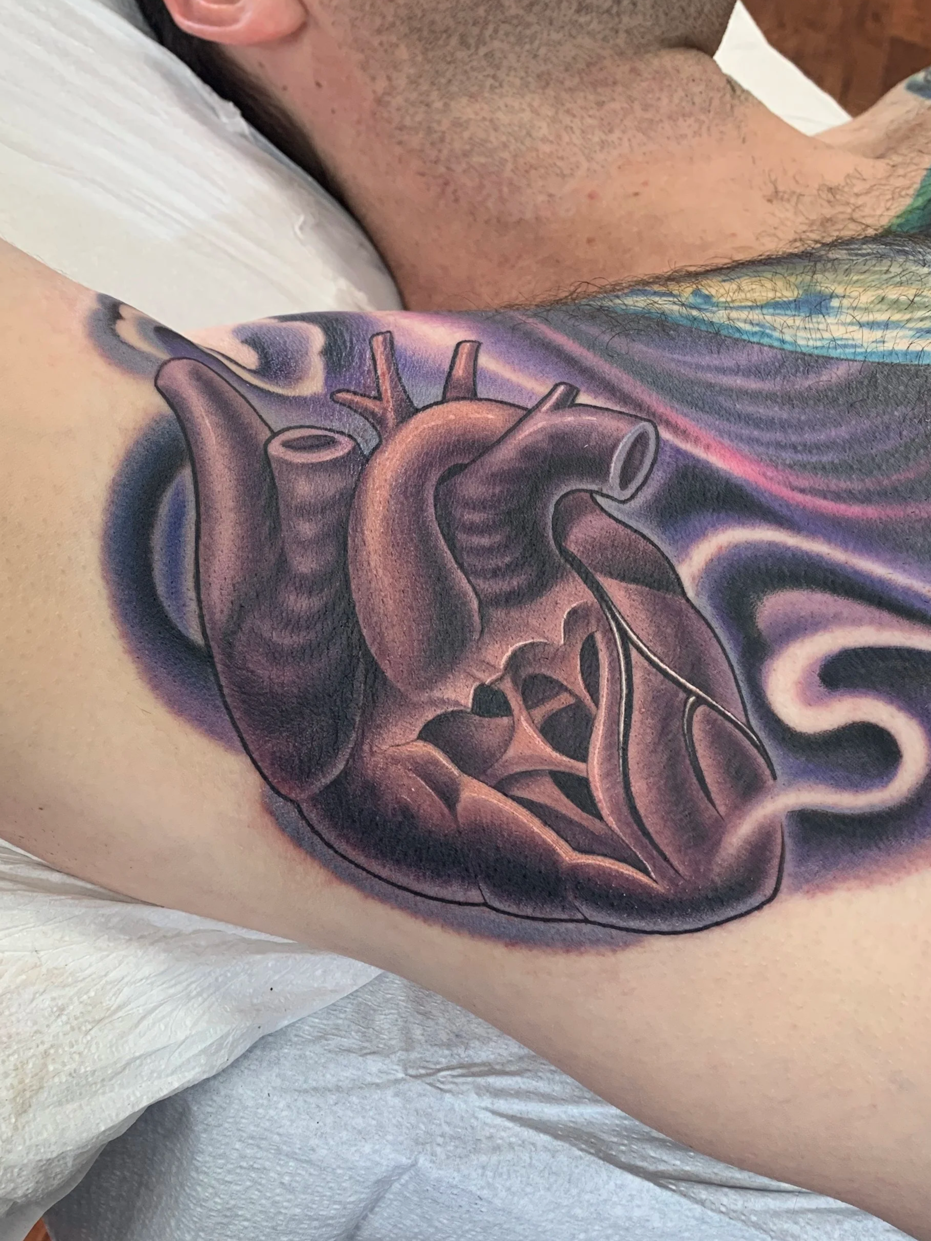 Armpit tattoo