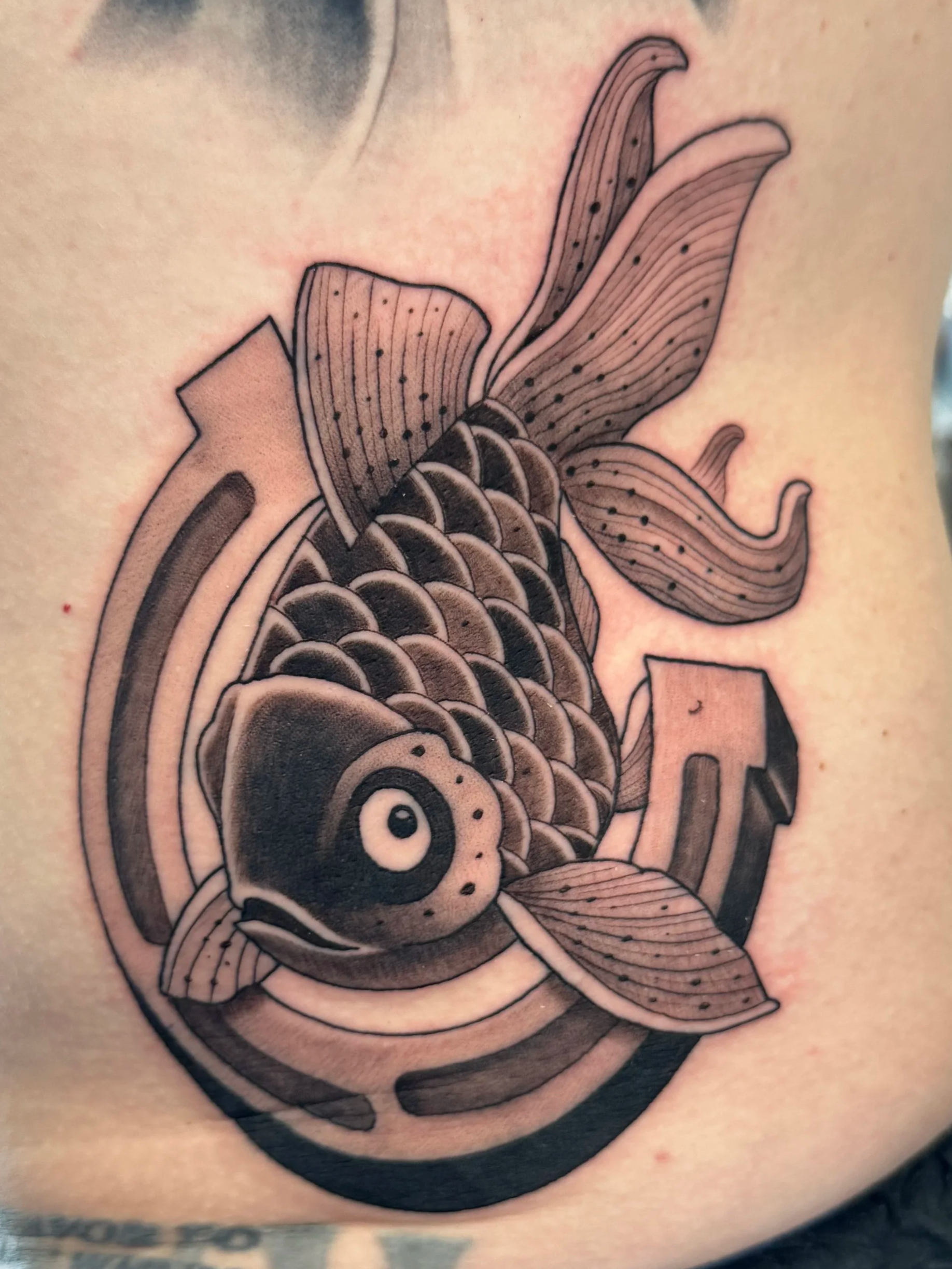 lucky fish tattoo