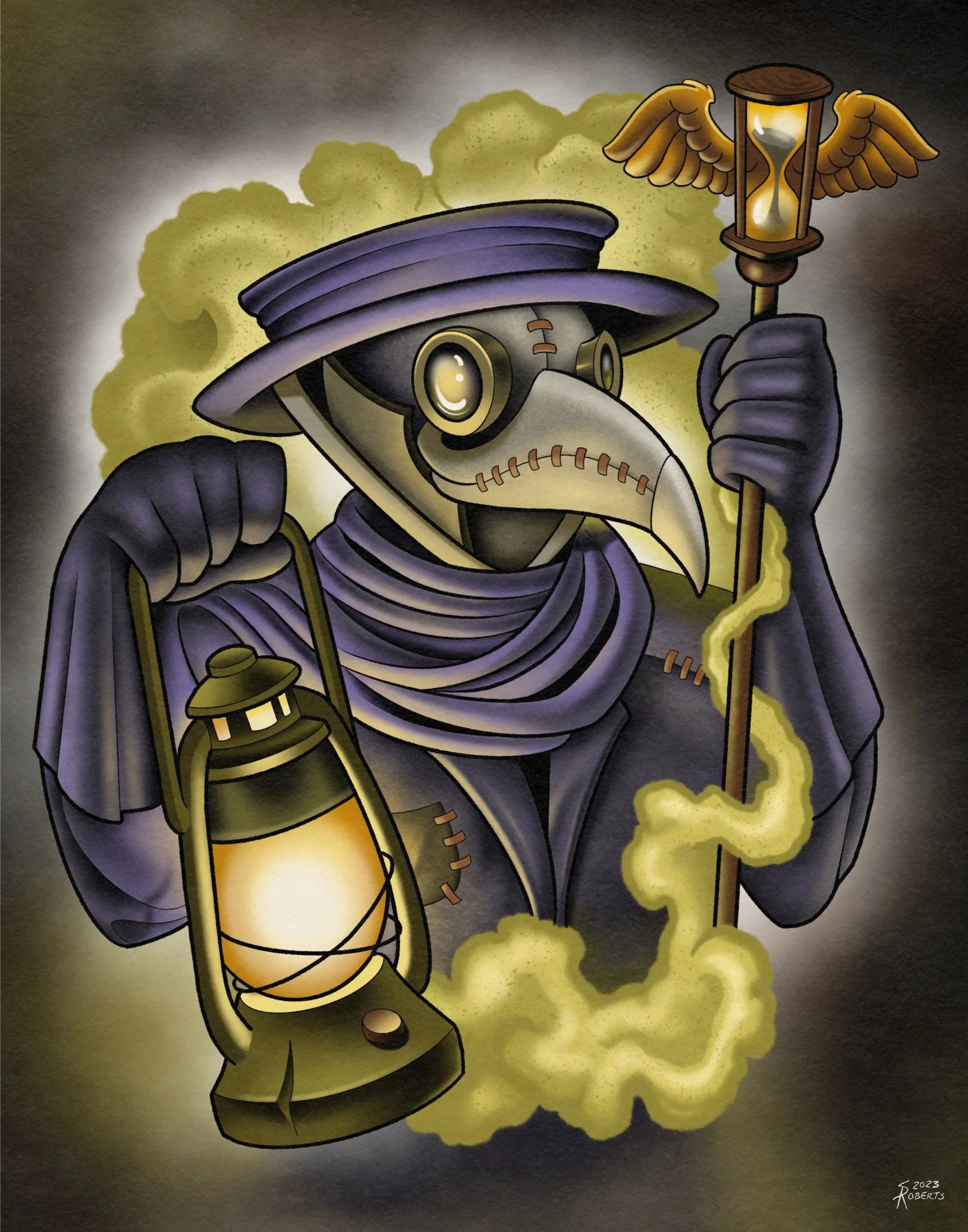 Plague Doctor Digital Painting 